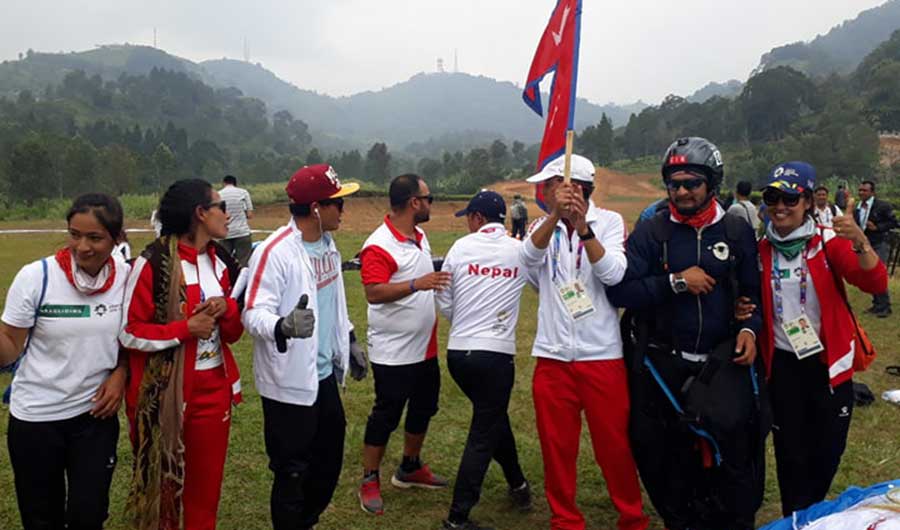 एशियाडः प्याराग्लाइडिङमा नेपाललाई रजत, थोरै अंकले चुक्यो स्वर्णबाट