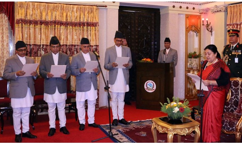 चार राजदूतहरुले लिए राष्ट्रपति समक्ष शपथ