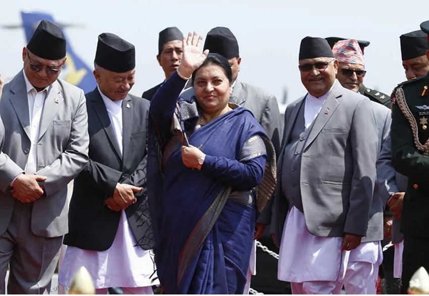 स्वास्थ्यमा समस्या देखिएपछि चीन भ्रमण छोट्याएर फर्किइन् राष्ट्रपति