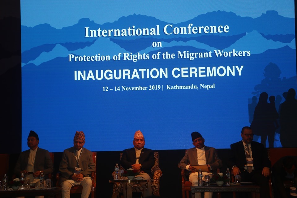 आप्रवासी कामदारको मानव अधिकार संरक्षणसम्बन्धी अन्तर्राष्ट्रिय सम्मेलन काठमाडौंमा शुरु, आप्रवासी कामदारको अधिकार रक्षामा जोड