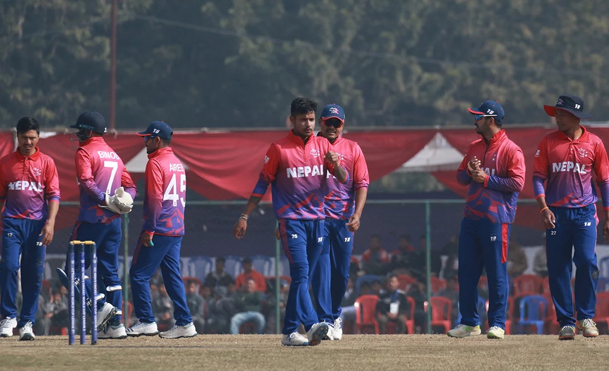 अमेरिकामाथि नेपालको सानदार जित, अहिलेसम्मकै कम योगफलमा समेटियो अमेरिका