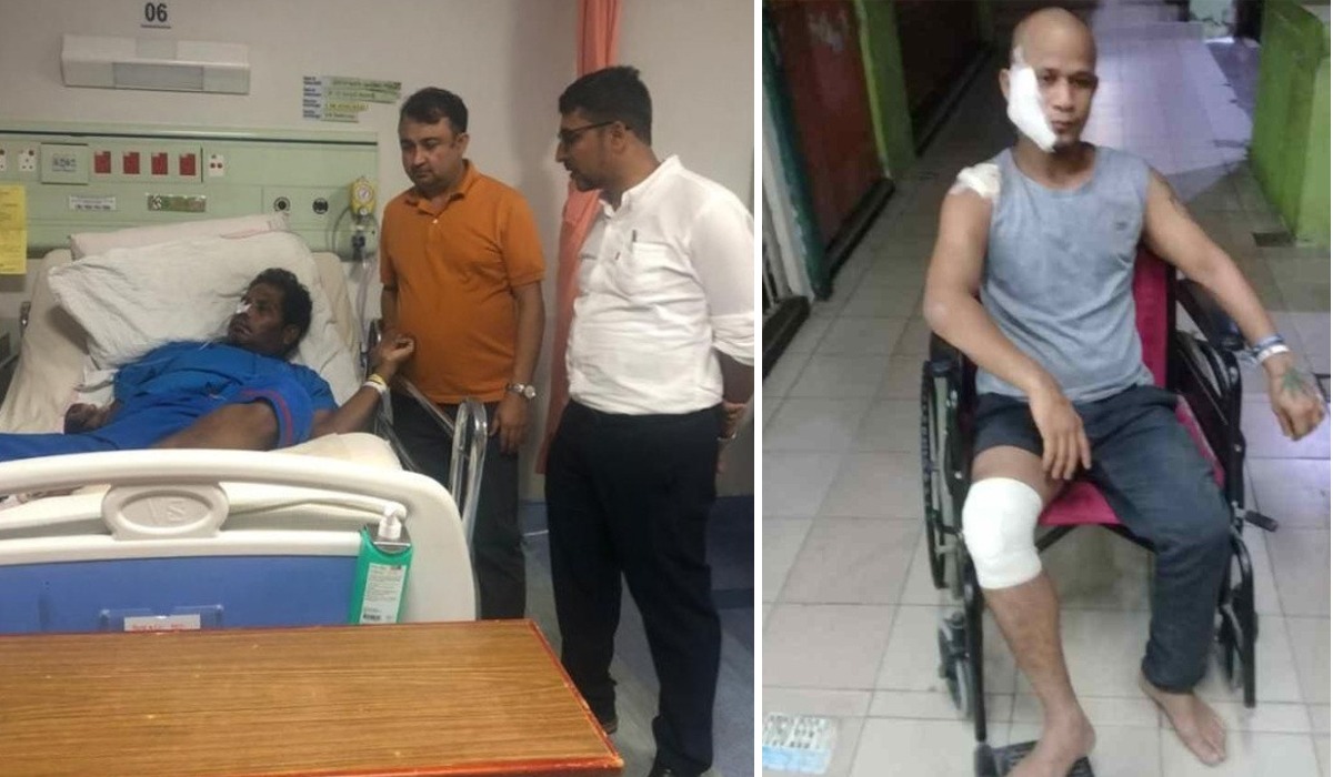 अस्पतालमा उपचार गराइरहेका दुई नेपाली युवालाई एनआरएनए मलेसियाको आर्थिक सहायता