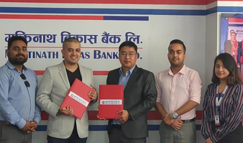 मुक्तिनाथ विकास बैंक र हाउस अफ ईन्टेरियरबीच सहकार्य