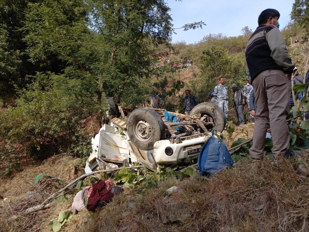 बैतडीमा जिप दुर्घटना हुदा ५ जनाको मृत्यु, ४ जना घाइते