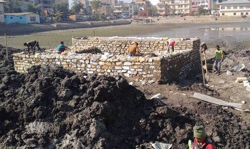 कमलपोखरी पुनःनिर्माणको काम ७० प्रतिशत सम्पन्न