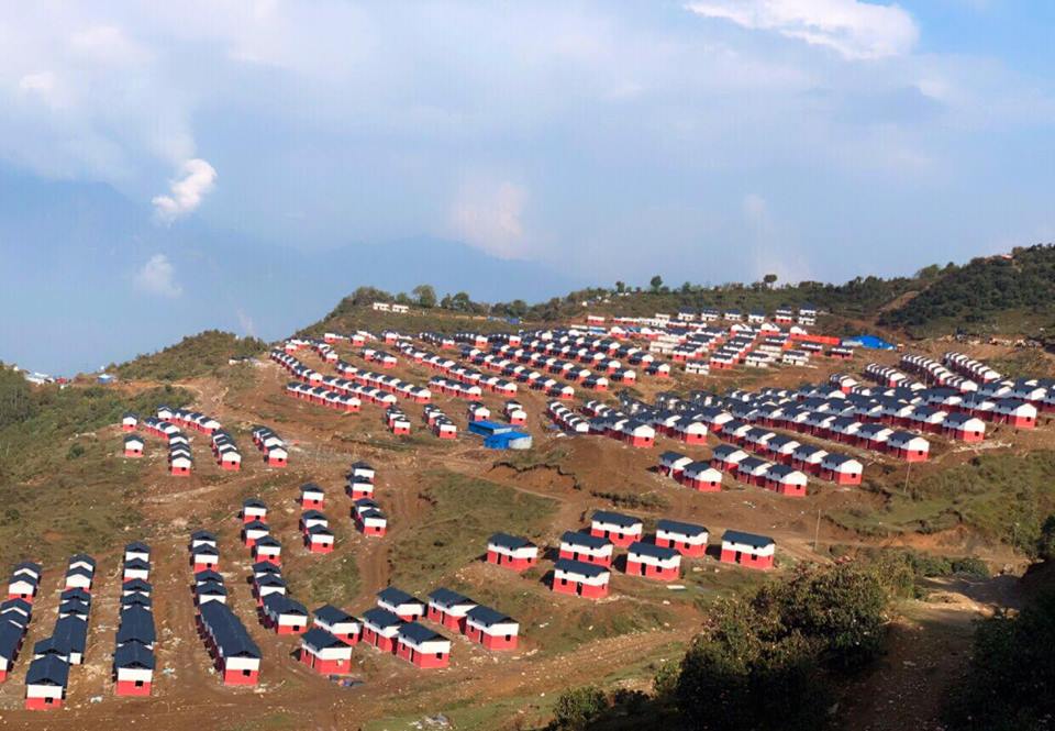 गैरआवासीय नेपाली संघद्धारा लाप्राकका भूकम्पपीडितलाई एकीकृत नमूना बस्ती हस्तान्तरण