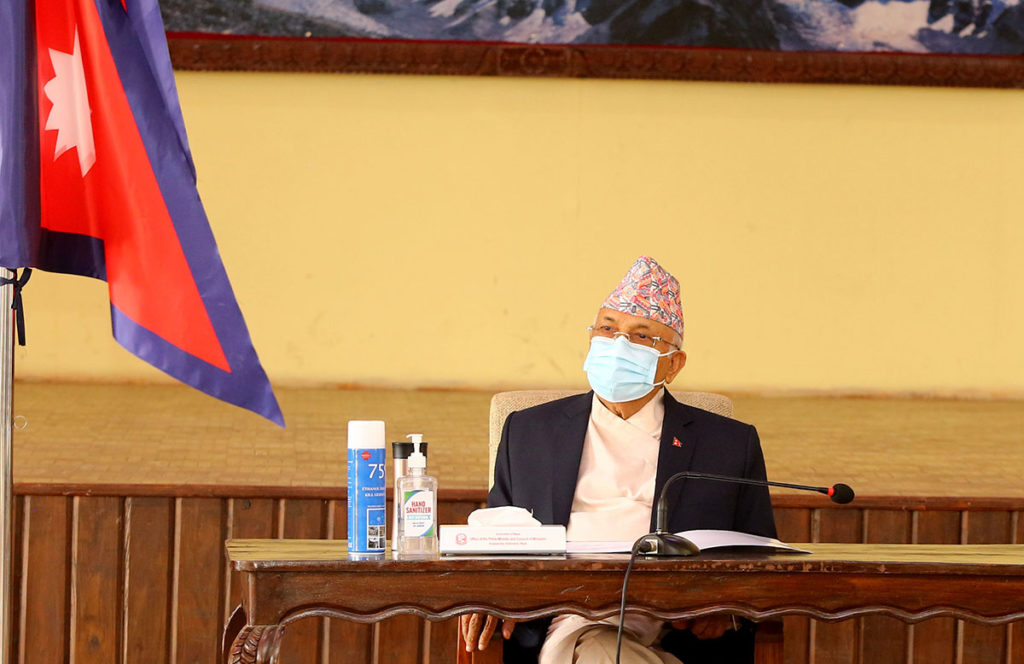 महामारी नियन्त्रण र नागरिकको सहज उपचार व्यवस्थाका लागि प्रधानमन्त्री ओलीको निर्देशन