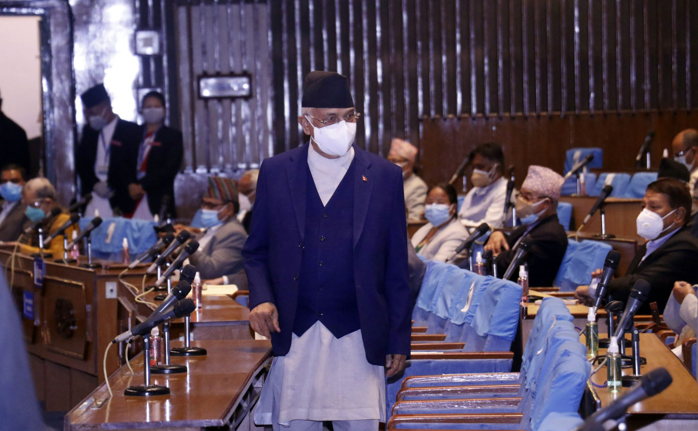 प्रधानमन्त्री ओली प्रतिनिधि सभाबाट विश्वासको मत लिन असफल, पक्षमा ९३ मत पर्दा विपक्षमा १२४ मत