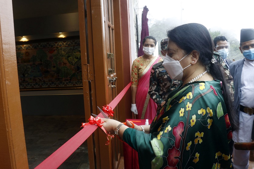 राष्ट्रपतिद्धारा युद्ध सङ्ग्रहालयको समुद्घाटन