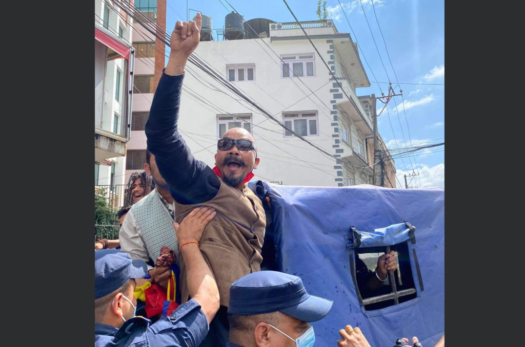 एमसीसीको विरोध गर्दा राप्रपा नेता कटुवालसहितका प्रर्दशनकारी पक्राउ