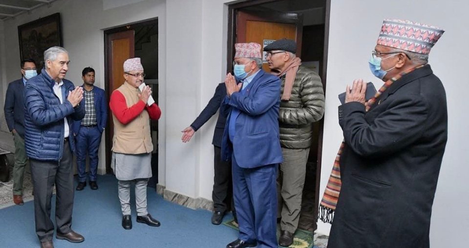 प्रधानमन्त्री देउवा र एमाले अध्यक्ष ओलीबीच भेटर्वार्ता, एमसीसी अनुमोदनबारे छलफल