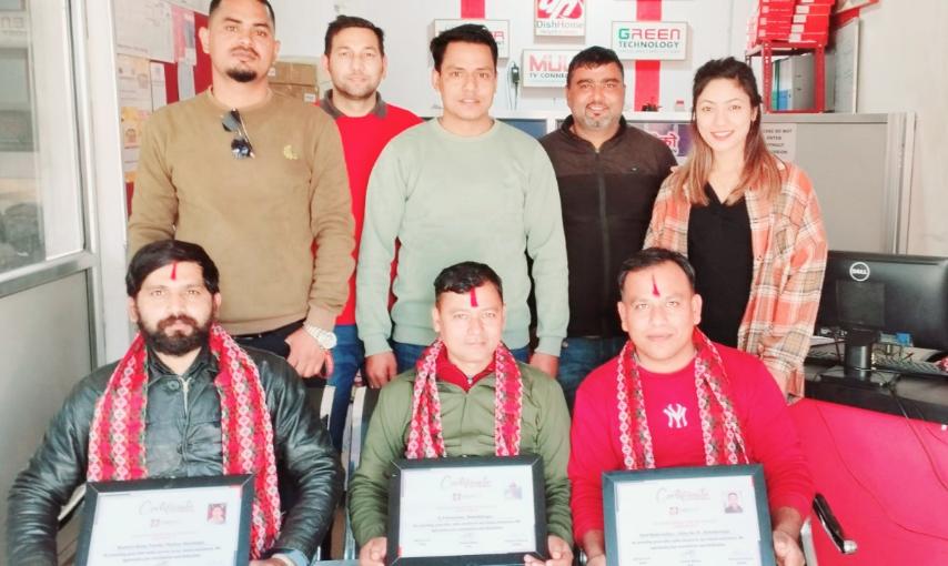 डिशहोमद्धारा महेन्द्रनगरमा ‘डिलर दाइहरुलाई सम्मान