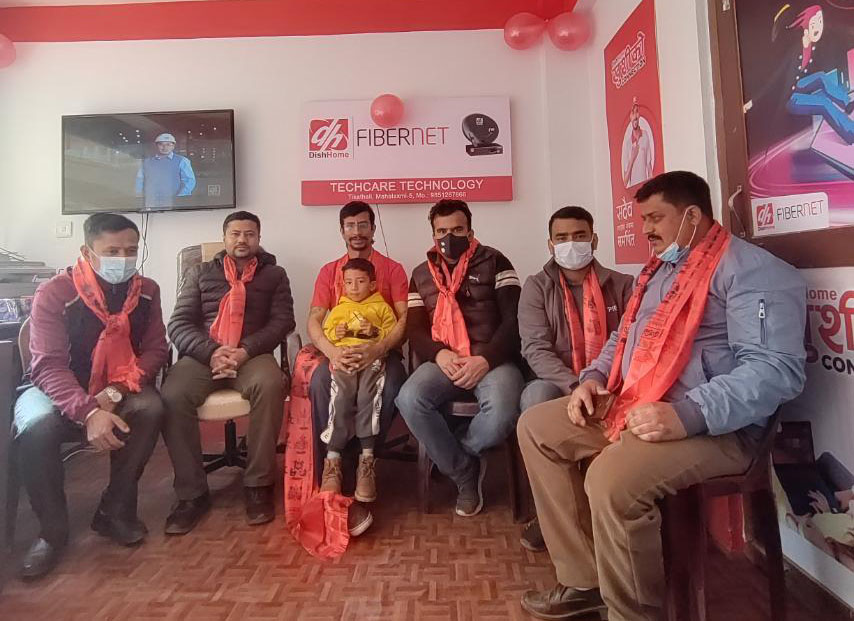 काठमाडौं टिकाथलिमा डिशहोम फाईवरनेटको सह–वितरण सोरुमको उदघाटन