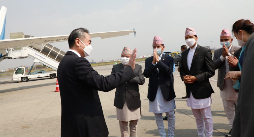 स्वदेश फर्किए चिनियाँ विदेशमन्त्री वाङ यी