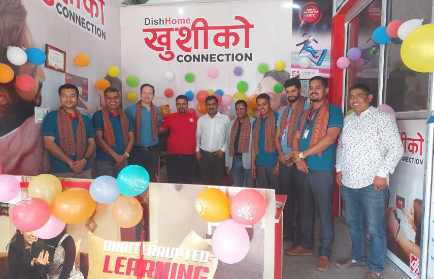 कञ्चनपुरमा डिशहोम फाईवरनेटको सोरुम