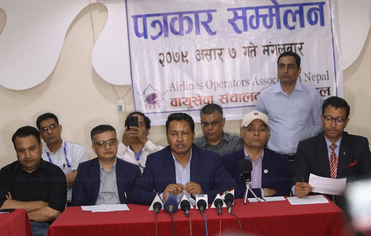 बुधबारदेखि नियमित उडान स्थगित गर्ने वायुसेवा सञ्चालक संघको निर्णय