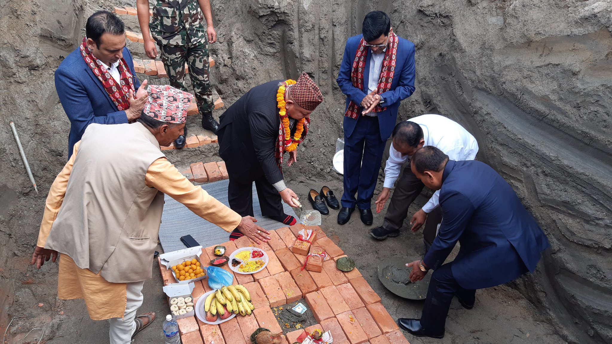 त्रिभुवन अन्तर्राष्ट्रिय विमानस्थलको आन्तरिक टर्मिनल भवन शिलान्यास