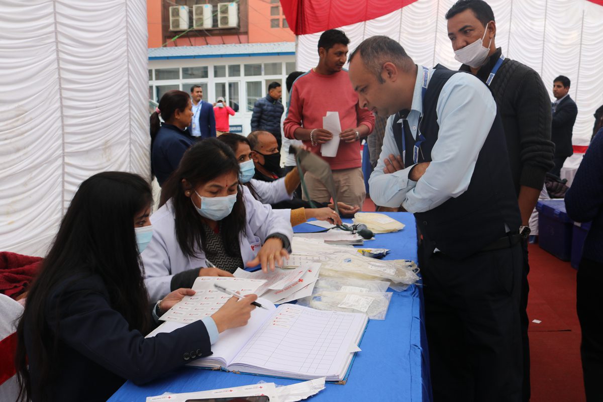 वार्षिकोत्सवको अवसरमा नेपाल बैंक लिमिटेडद्धारा रक्तदान कार्यक्रम आयोजना