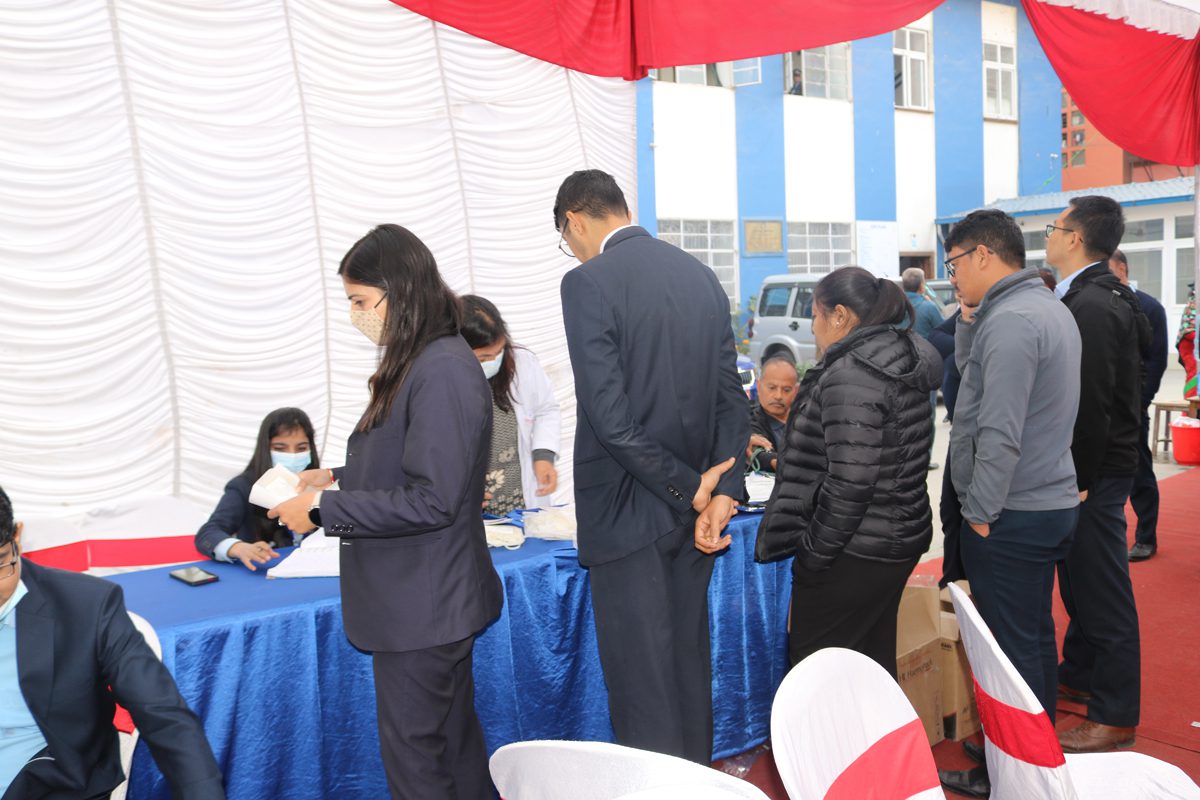 वार्षिकोत्सवको अवसरमा नेपाल बैंक लिमिटेडद्धारा रक्तदान कार्यक्रम आयोजना