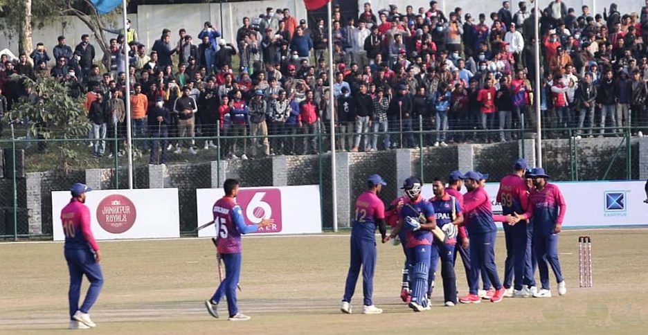 घरेलु मैदानमा नेपाललाई एकदिवसीय शृंखला, निर्णायक खेलमा युएई ६ विकेटले पराजित