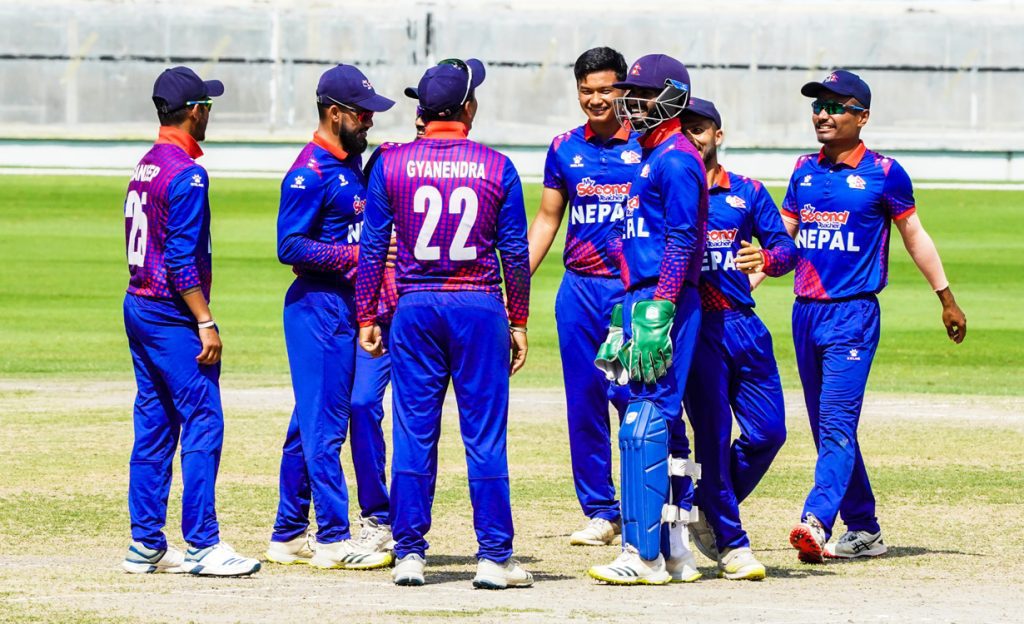 आसिफ र सन्दीपको कीर्तिमानी साझेदारीमा पपुवान्युगिनीमाथि नेपाल तीन विकेटले विजयी