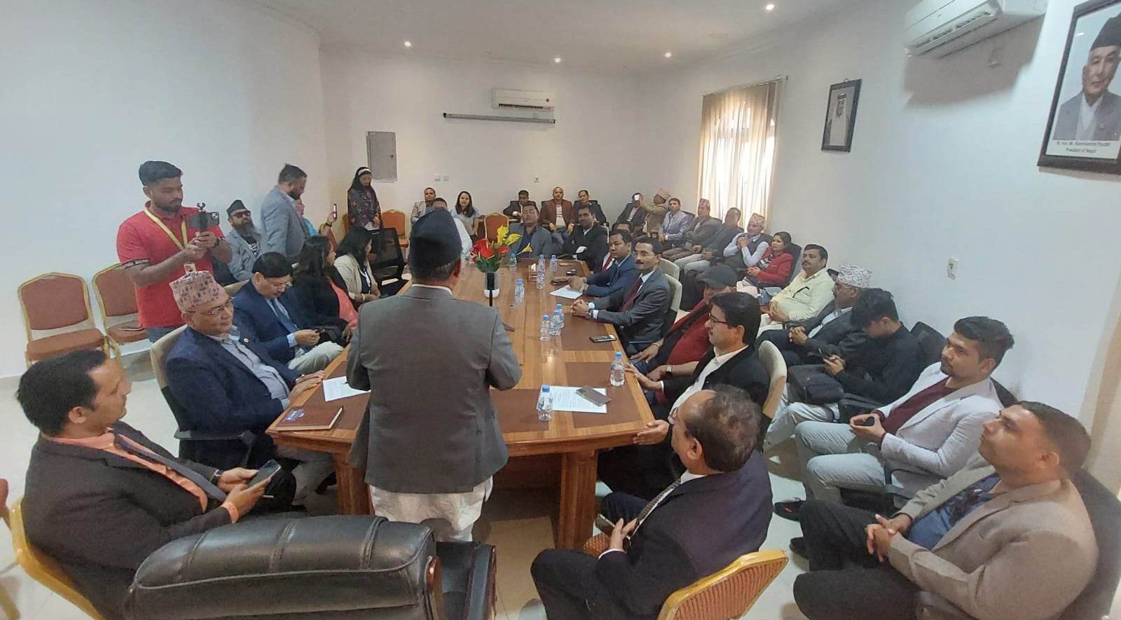 नेपाल व्यवसायी संघ कतार र निर्यात व्यवसायी महासंघबीच १६ बूँदे समझदारी