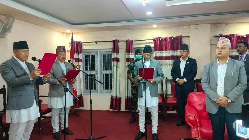 बागमती प्रदेशमा कांग्रेस पनि सहभागी, दुई जना नवनियुक्त मन्त्रीले लिए शपथ