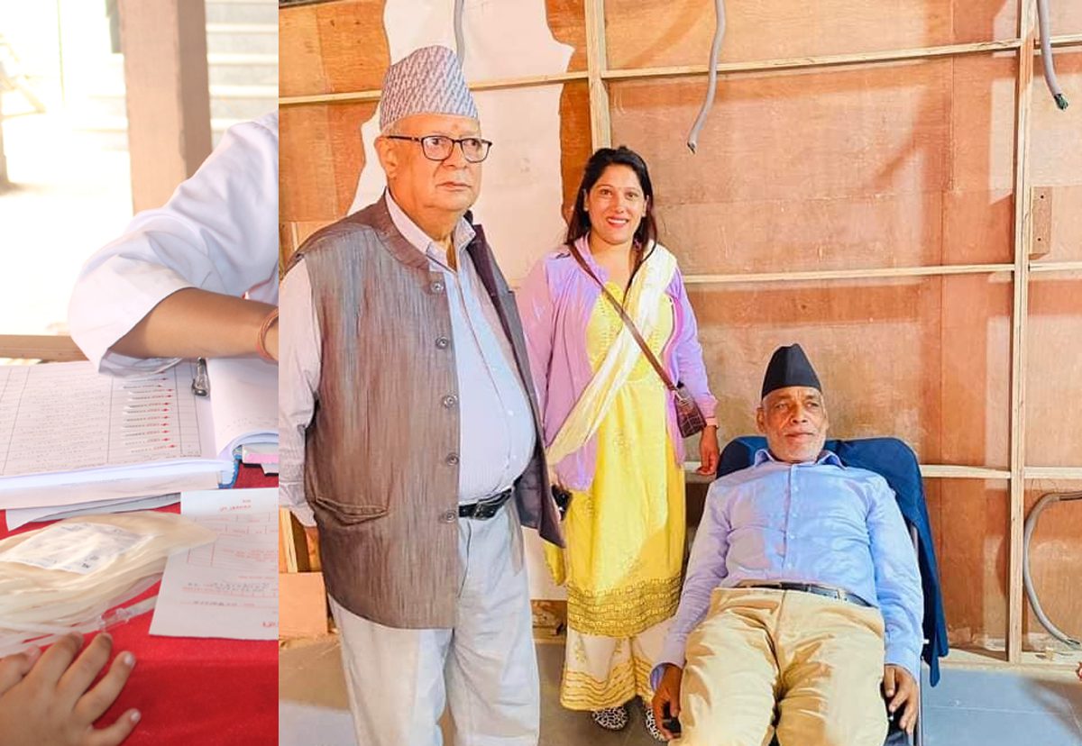 सुनौलाबजार नेवारपानी समाज काठमाडौंद्धारा पात्रो विमोचनसँगै रक्तदान कार्यक्रम आयोजना