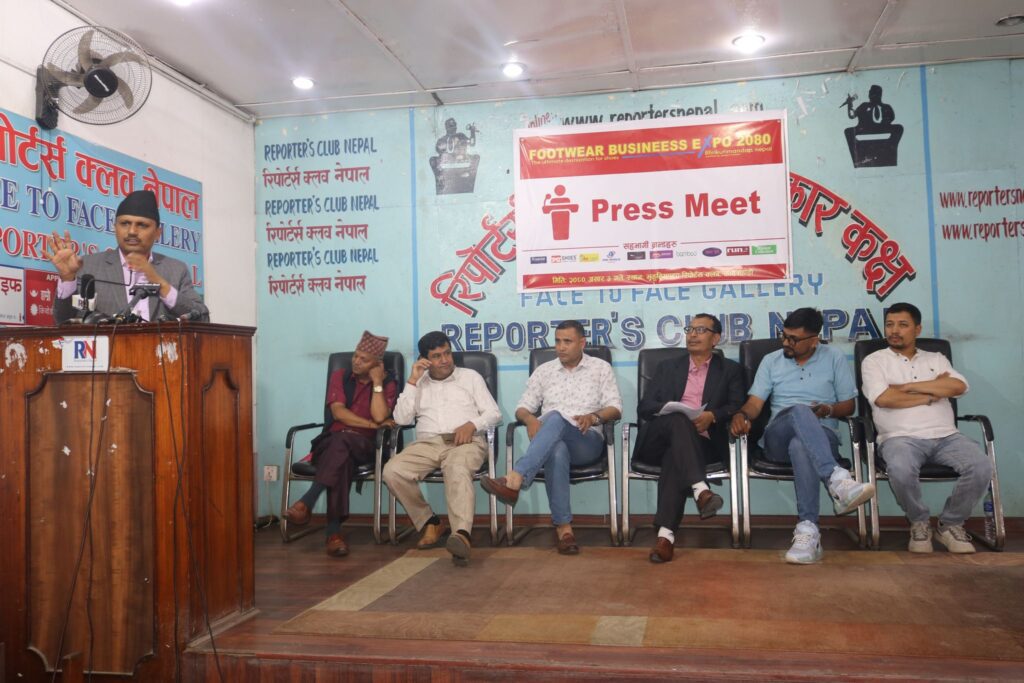 भृकुटीमण्डपको फुटवेयर विजनेस एक्स्पोमा १० वटा कम्पनीका ३० भन्दा बढी ब्राण्ड