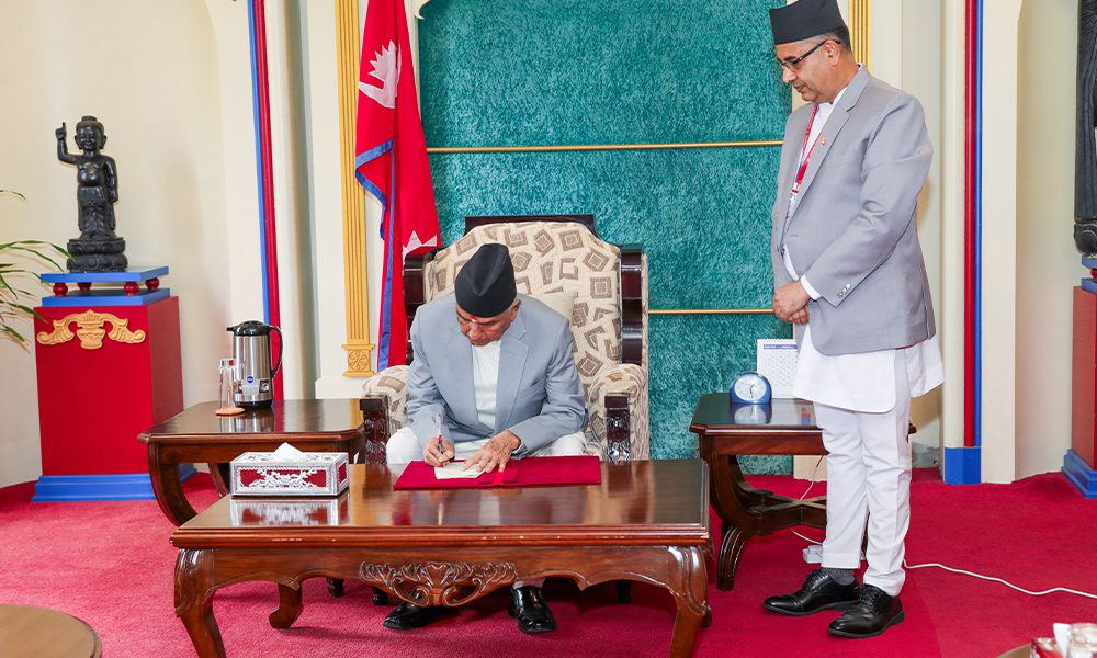 राष्ट्रपति पौडेलले गरे मिटर व्याजसम्बन्धी विधेयक प्रमाणीकरण