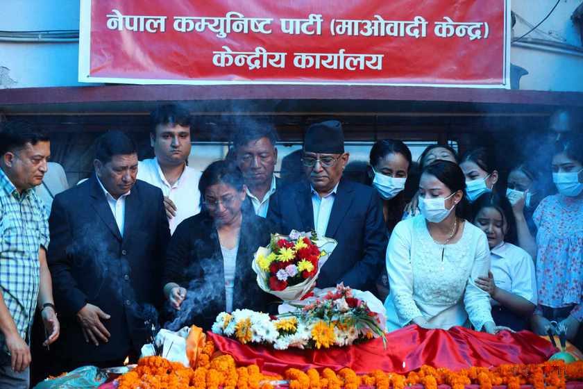 सीता दाहालको राजकीय सम्मानसहित अन्त्येष्टि गर्ने सरकारको निर्णय