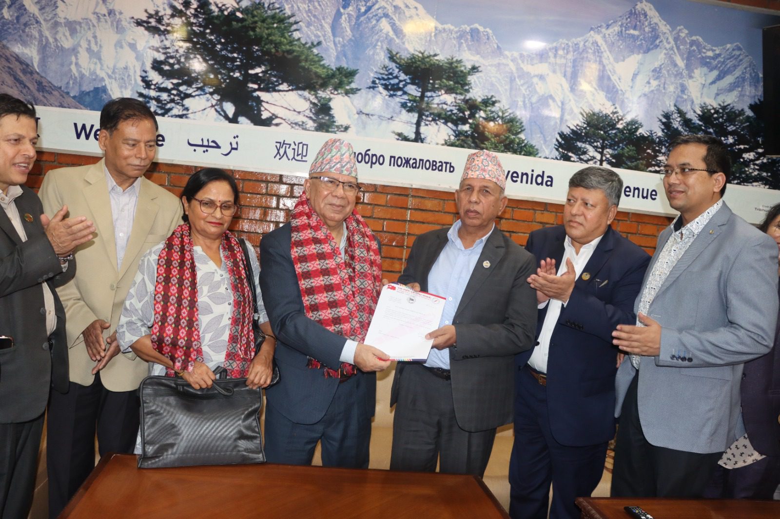 माधव नेपाल विदेश प्रस्थान,कार्यवाहक अध्यक्षको जिम्मेवारी भुसाललाई