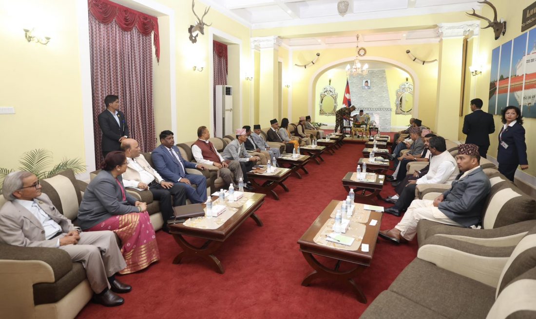 शीतल निवासमा सर्वदलीय बैठक सुरु, एमाले अनुपस्थित