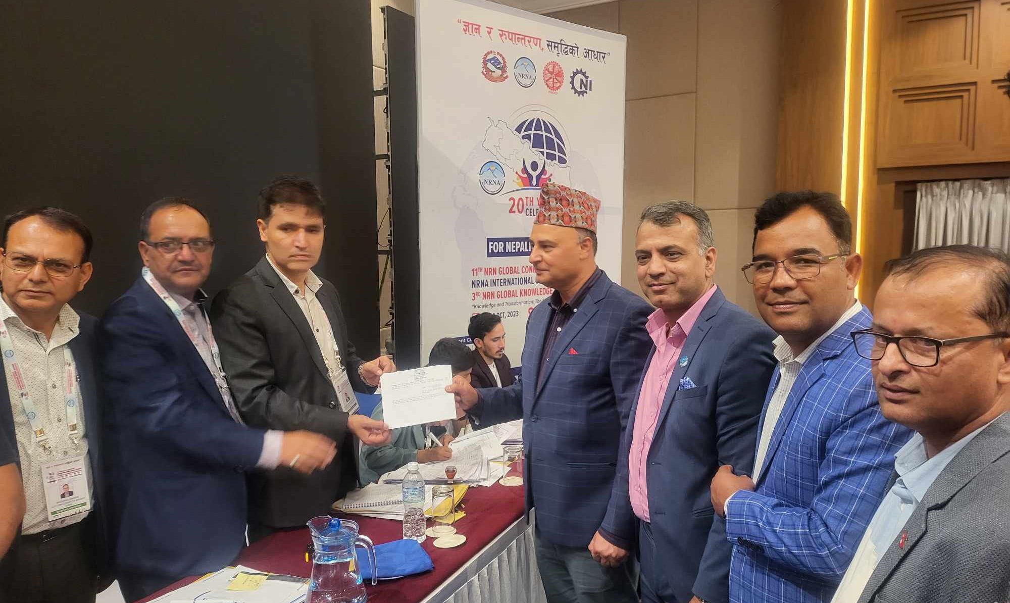 एनआरएनए उपाध्यक्ष धर्मराज अधिकारीद्धारा पुनः उपाध्यक्ष पदमै उम्मेदवारी दर्ता