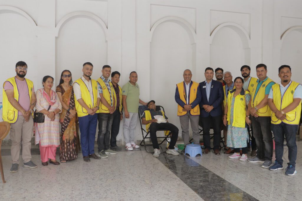 लायन्स क्लव अफ काठमाडौं लिटिल बुद्धको आयोजनामा खुल्ला रक्तदान कार्यक्रम