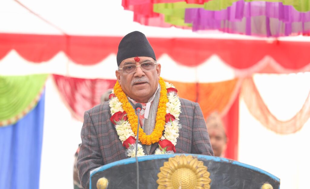 लोकतान्त्रिक गणतन्त्रविरूद्ध भ्रम छर्ने दुस्साहस भइरहेको छ : प्रधानमन्त्री प्रचण्ड