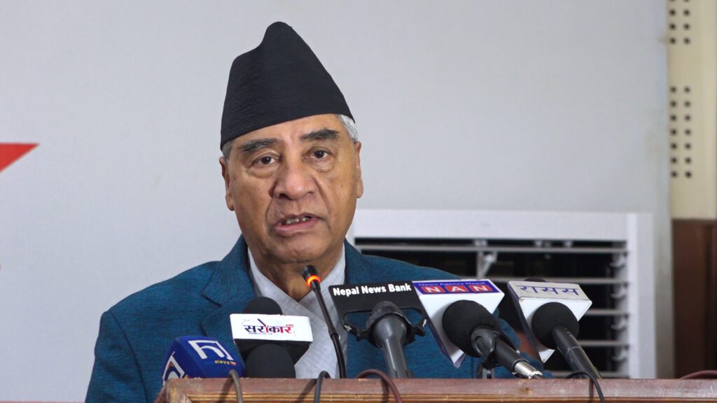 व्यवस्था कमजोर पार्नेहरु विरुद्ध एक भएर लड्न आवश्यक : सभापति देउवा