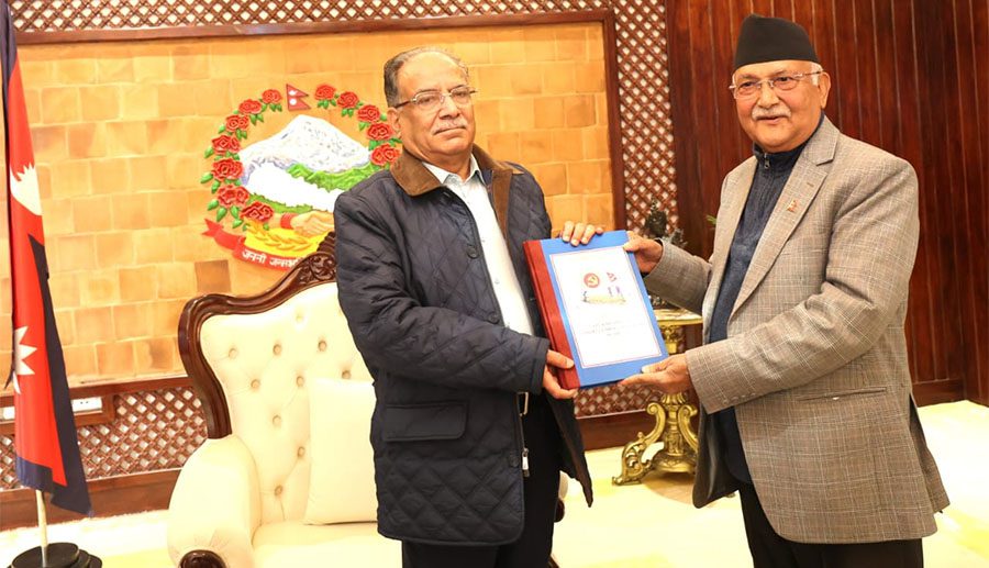एमालेले सरकारलाई बुझायो ७५१ बुँदे माग