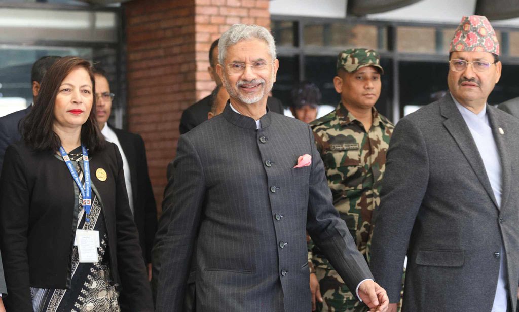 काठमाडौं आइपुगे भारतीय विदेशमन्त्री जयशंकर