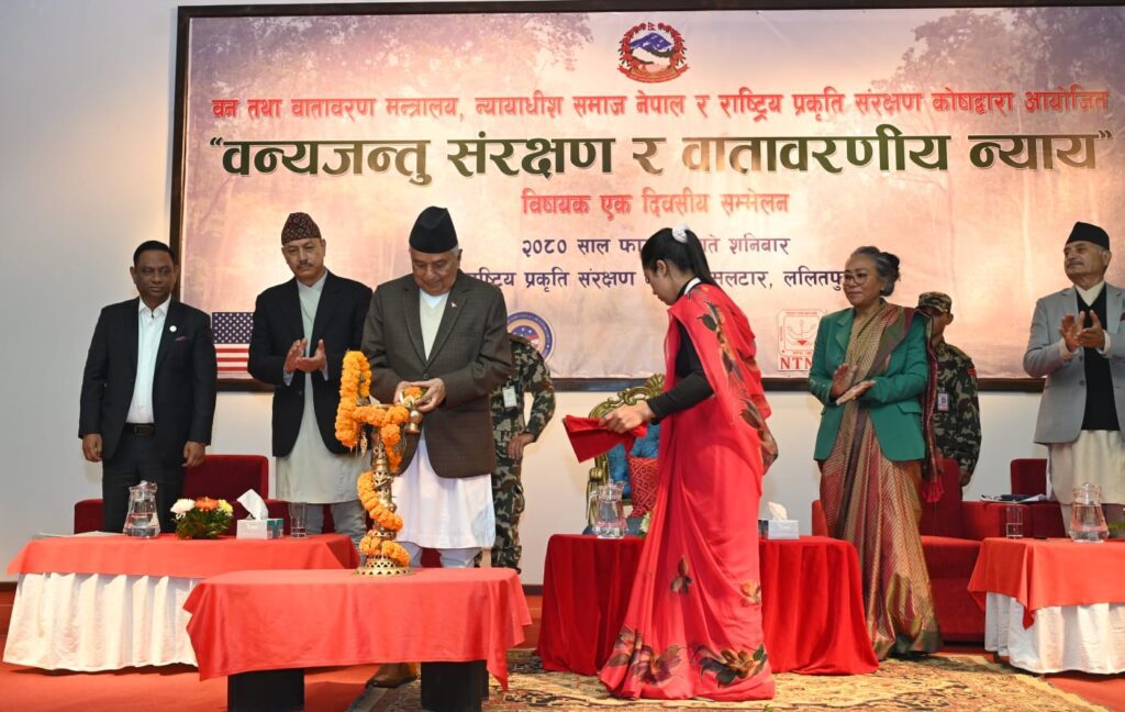 प्रकृति संरक्षण मानवजातिको साझा चुनौती : राष्ट्रपति पौडेल