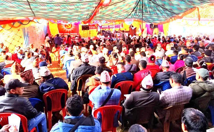 बन्दसत्रमा कार्यकर्ताबीच कुटाकुट भएपछि एमाले धादिङको अधिवेशन स्थगित