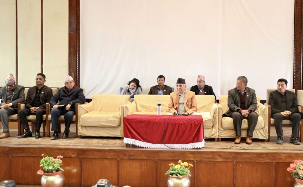 एमाले संसदीय दलको बैठक बस्दै