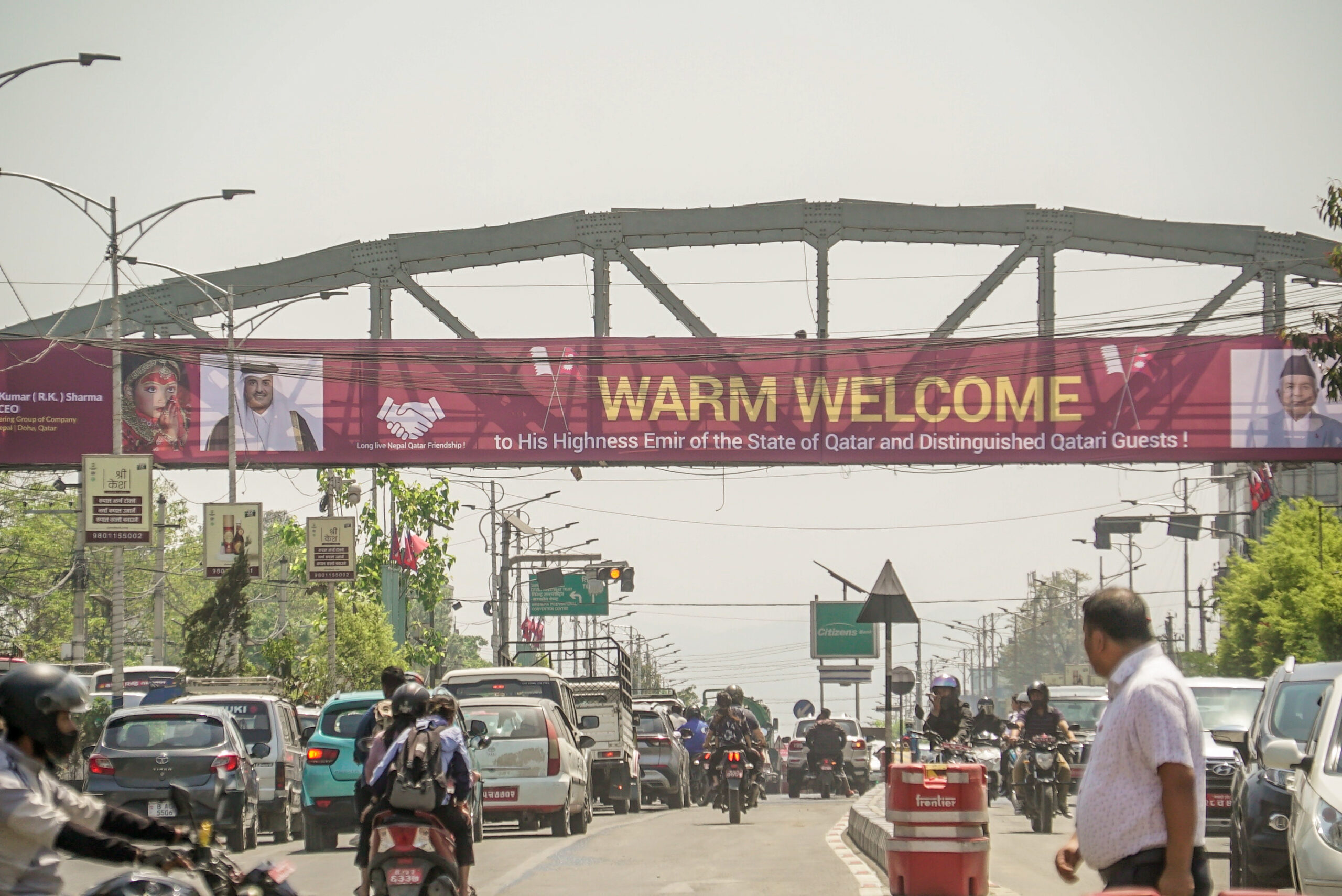 कतारी राजाको स्वागतमा सिँगारियो काठमाडौं (फोटो फिचर)