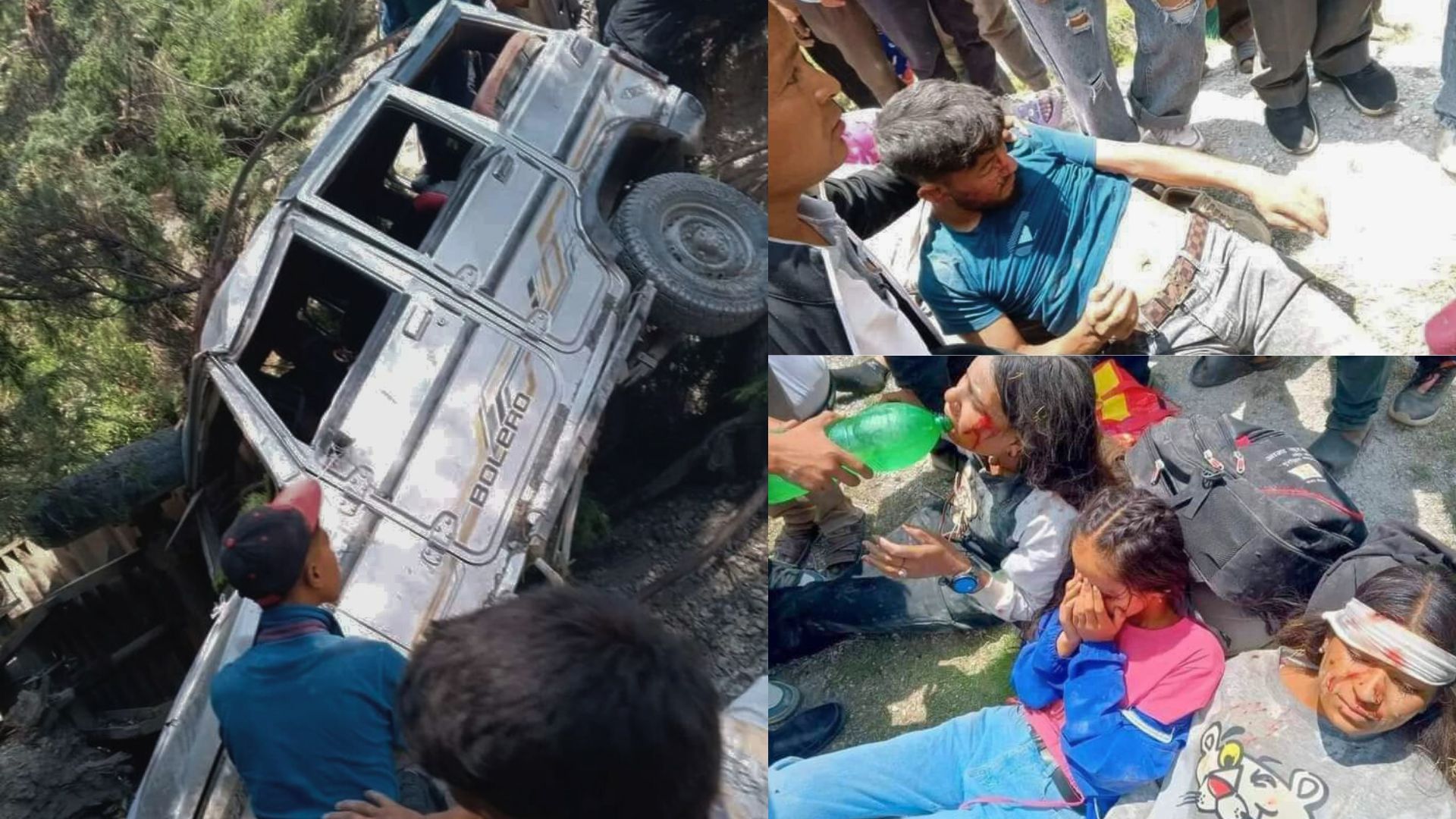 रारा जाँदै गरेको जिप दुर्घटना, विद्यार्थी र शिक्षकसहित १२ घाइते