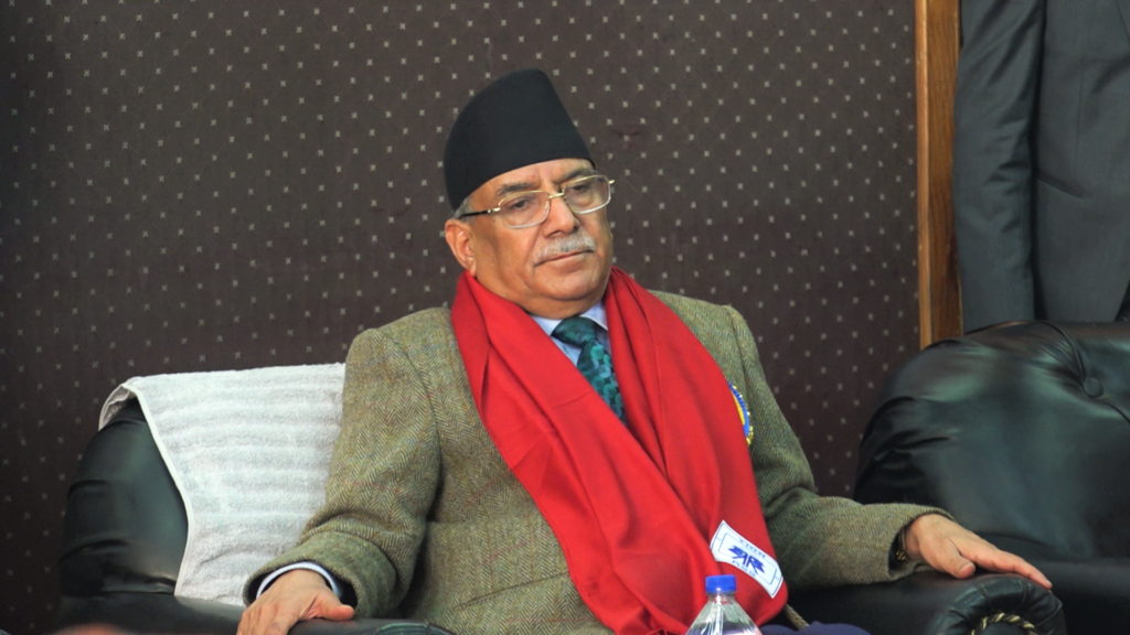 शौचालयमा लडेर माओवादी अध्यक्ष प्रचण्ड घाइते, टाउको र निधारमा चोट