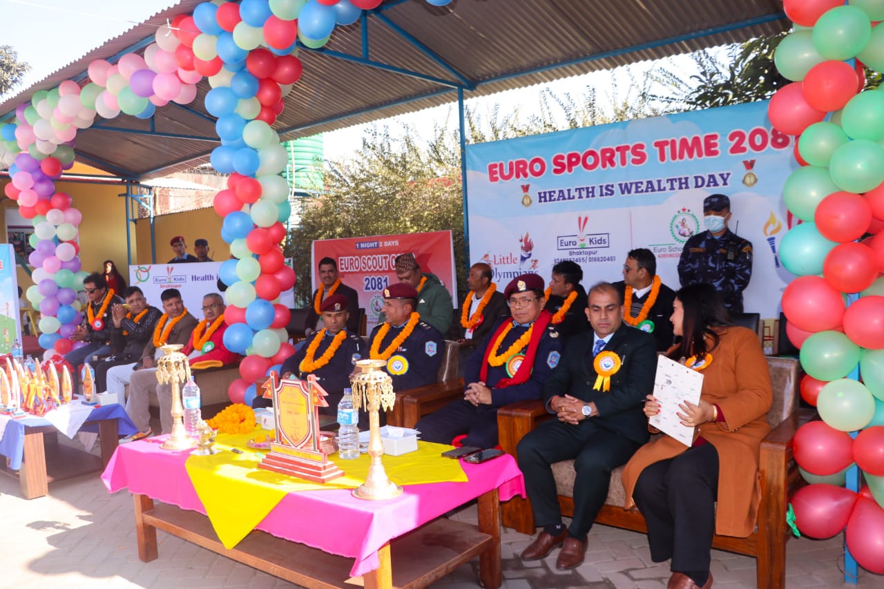 यूरो स्कूल सृजनानगरले मनायो ‘यूरो स्पोर्टस् टाइम २०८१’ (फोटोफिचर)