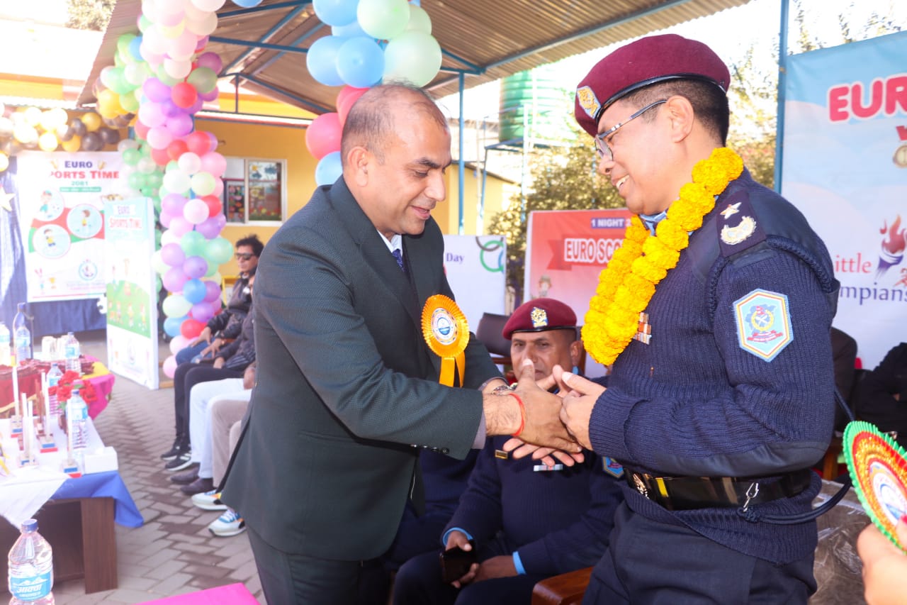 यूरो स्कूल सृजनानगरले मनायो ‘यूरो स्पोर्टस् टाइम २०८१’ (फोटोफिचर)