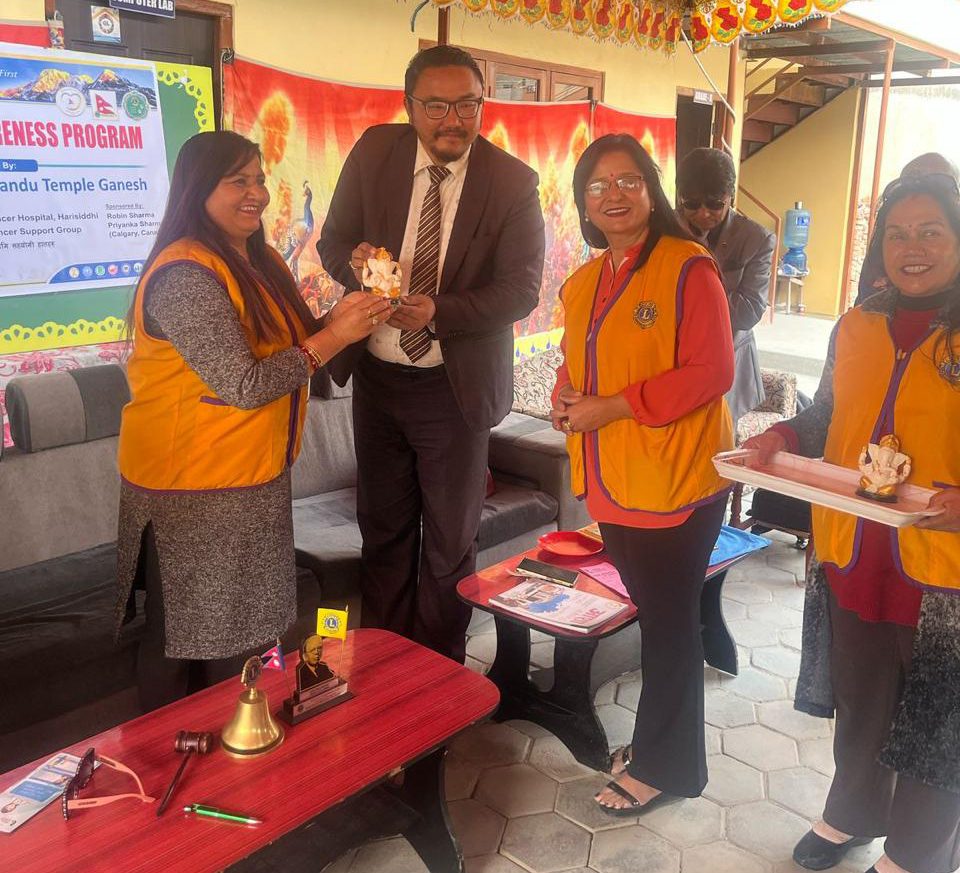 लायन्स क्लव अफ काठमाडौं टेम्पल गणेशद्धारा ‘चायल्ड क्यान्सर अवार्नेश’ कार्यक्रम आयोजना
