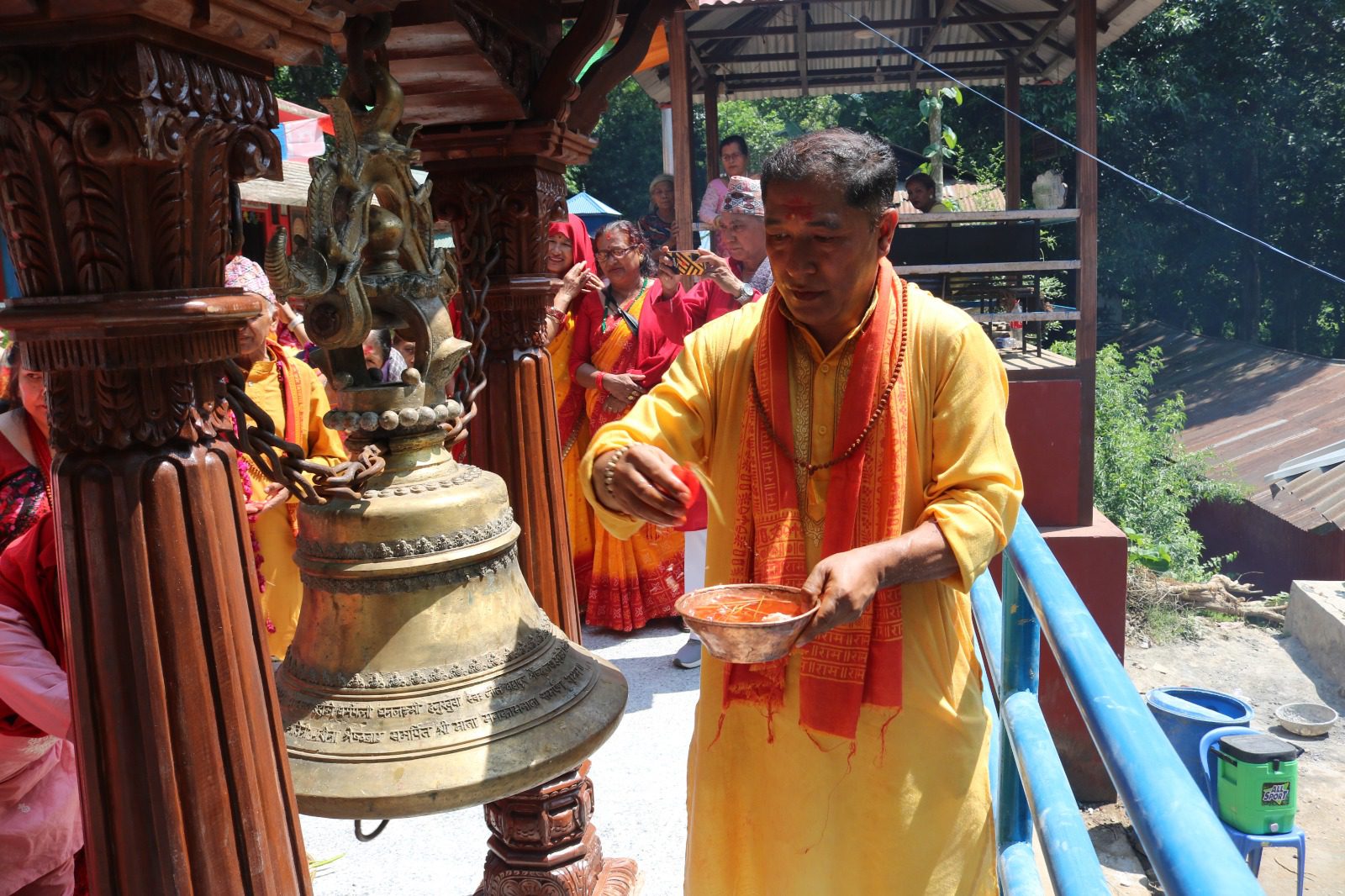 Shrestha Family Donates Largest Bell to Manakamana Temple in Sankhuwasabha