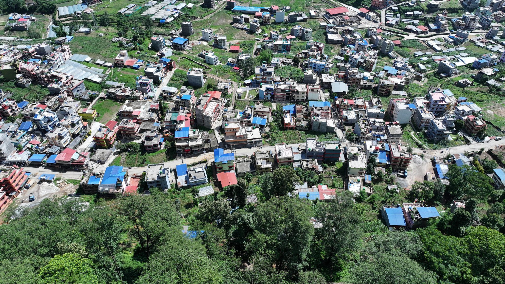 आकाशबाट देखिएको नागार्जुन, गोलढुङगा र बालाजु क्षेत्र (तस्बिरहरू)